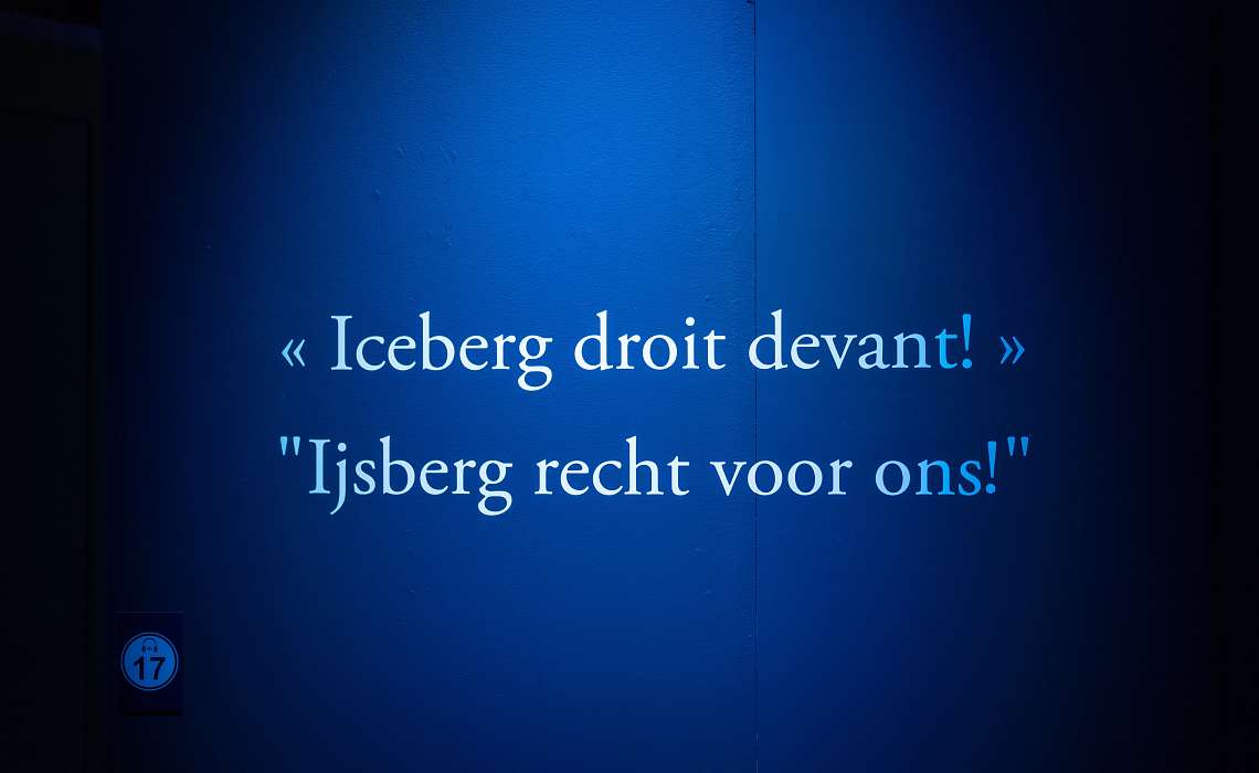 IJsberg recht voor ons!